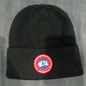 Canada Goose Black Knit Beanie